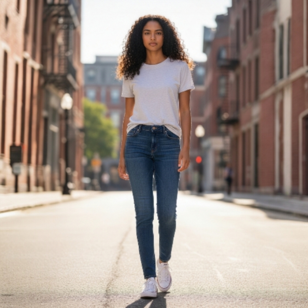 J BRAND EUC Blue Skinny‎ Leg Stormy Jeans Sz. 28